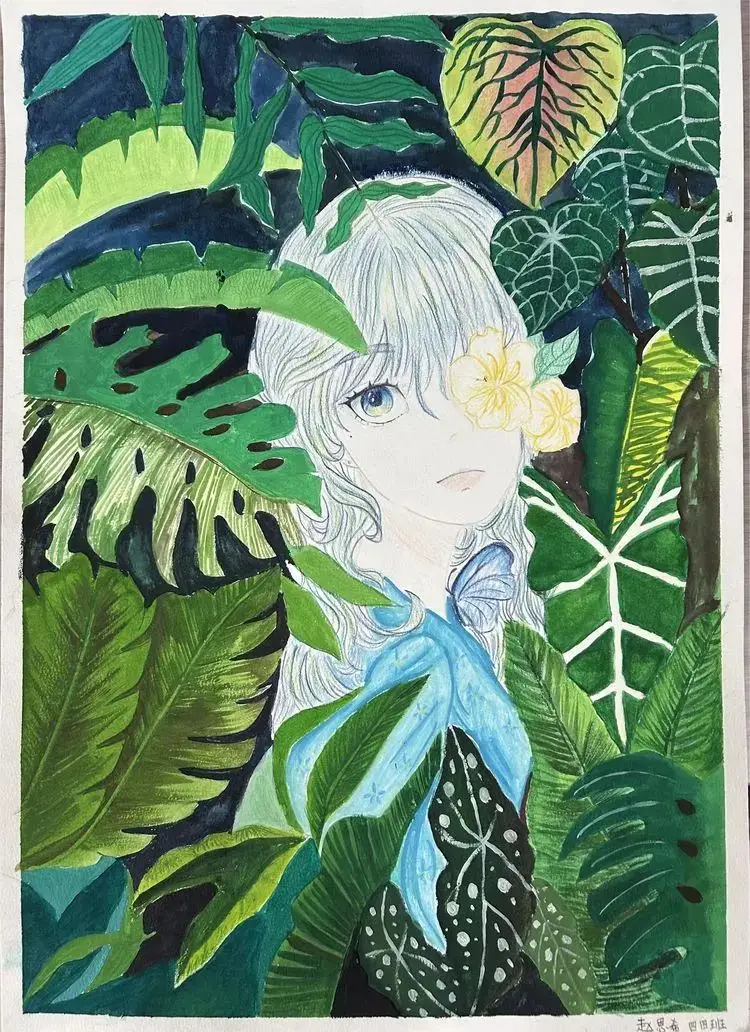 动漫少女临摹_动漫少女临摹本简单_动漫少女临摹本