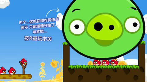 愤怒的小鸟挤兑猪12关_愤怒小鸟的猪该怎么捏_愤怒的小鸟打小猪的小游戏