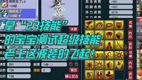 梦幻西游资质技能好要升级吗_梦幻西游要技能多还是资质好_梦幻资质